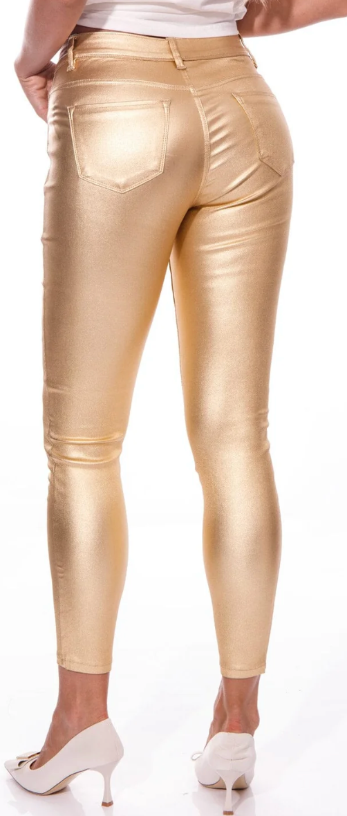 Gold Metallic Pants