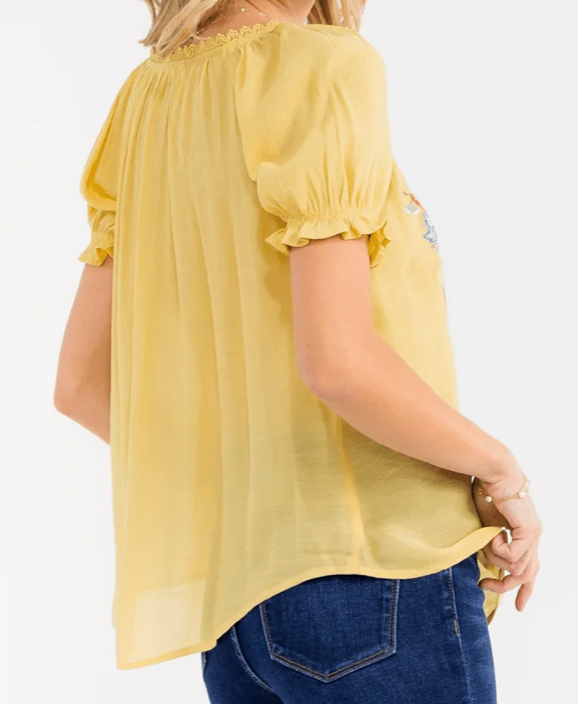Floral Embroidered Blouse