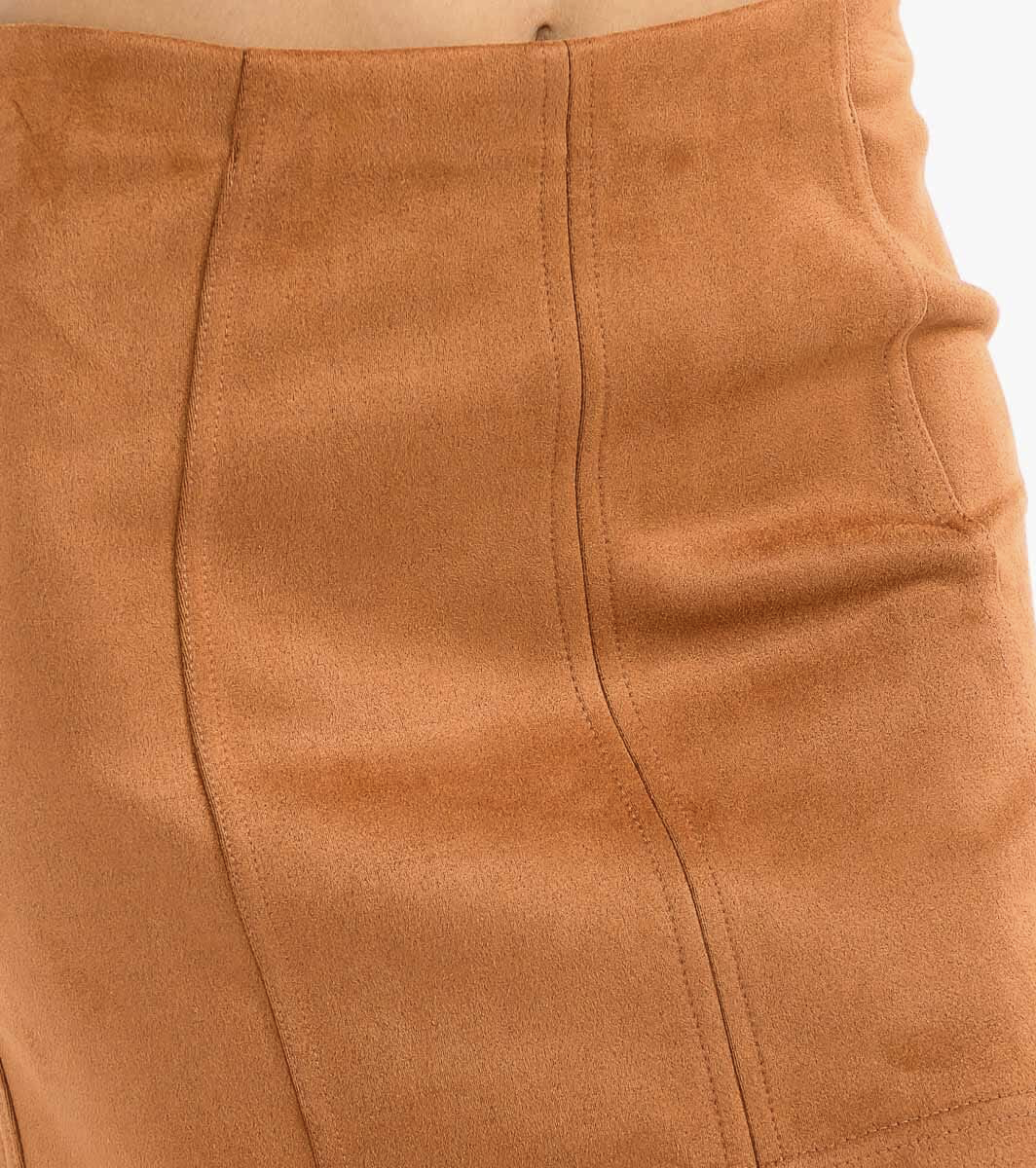 Velvet Mini Skirt