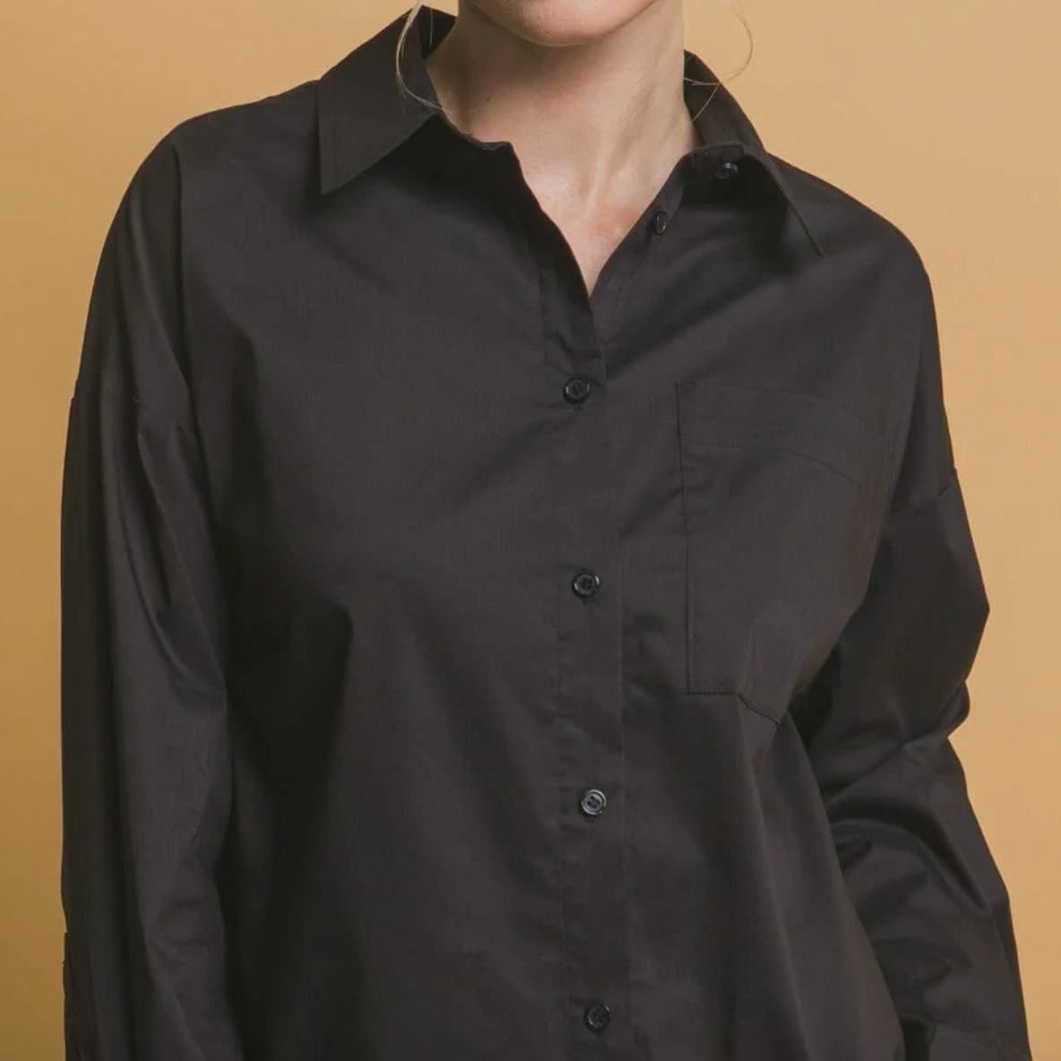 Long Sleeve Button Up Blouse