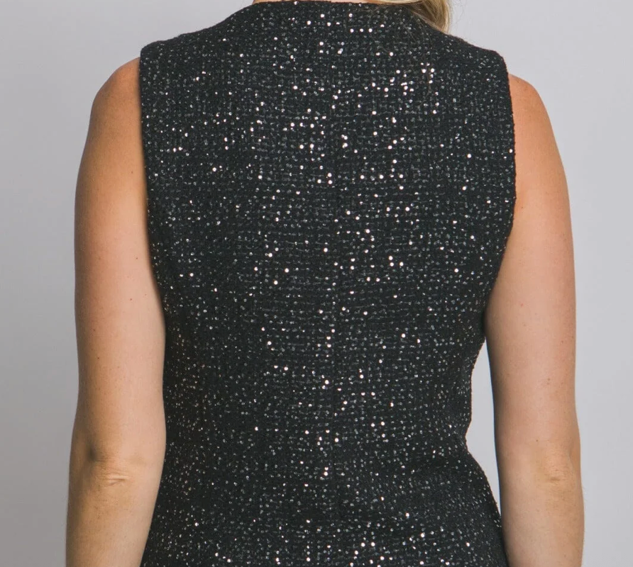 Sleeveless Sequin Vest Top