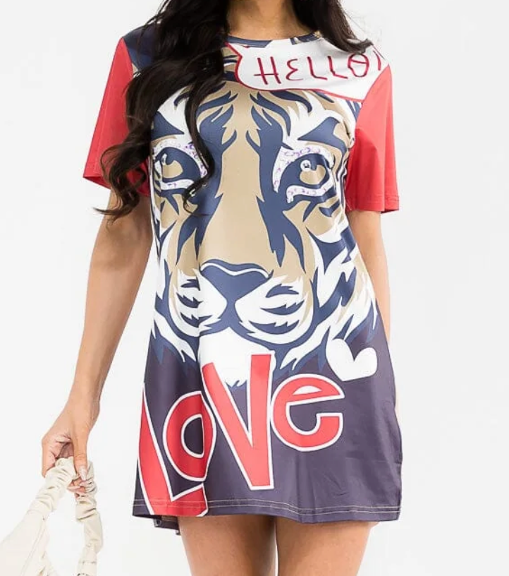 Tiger Mini Dress